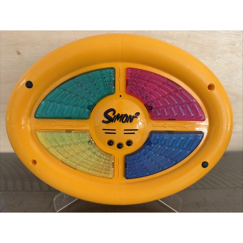 Simon 2 Double Sided Full Size Electronic Handheld Memory Game TESTED WORKS